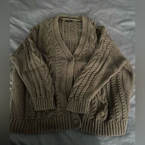 Quince 100% Organic Cotton Oversized Cable Cardigan